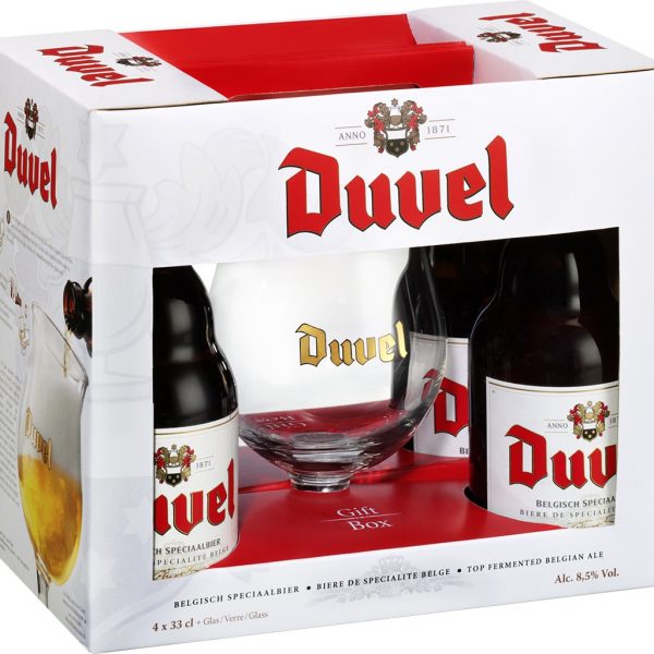 מארז ארבע בק' בירה דובל